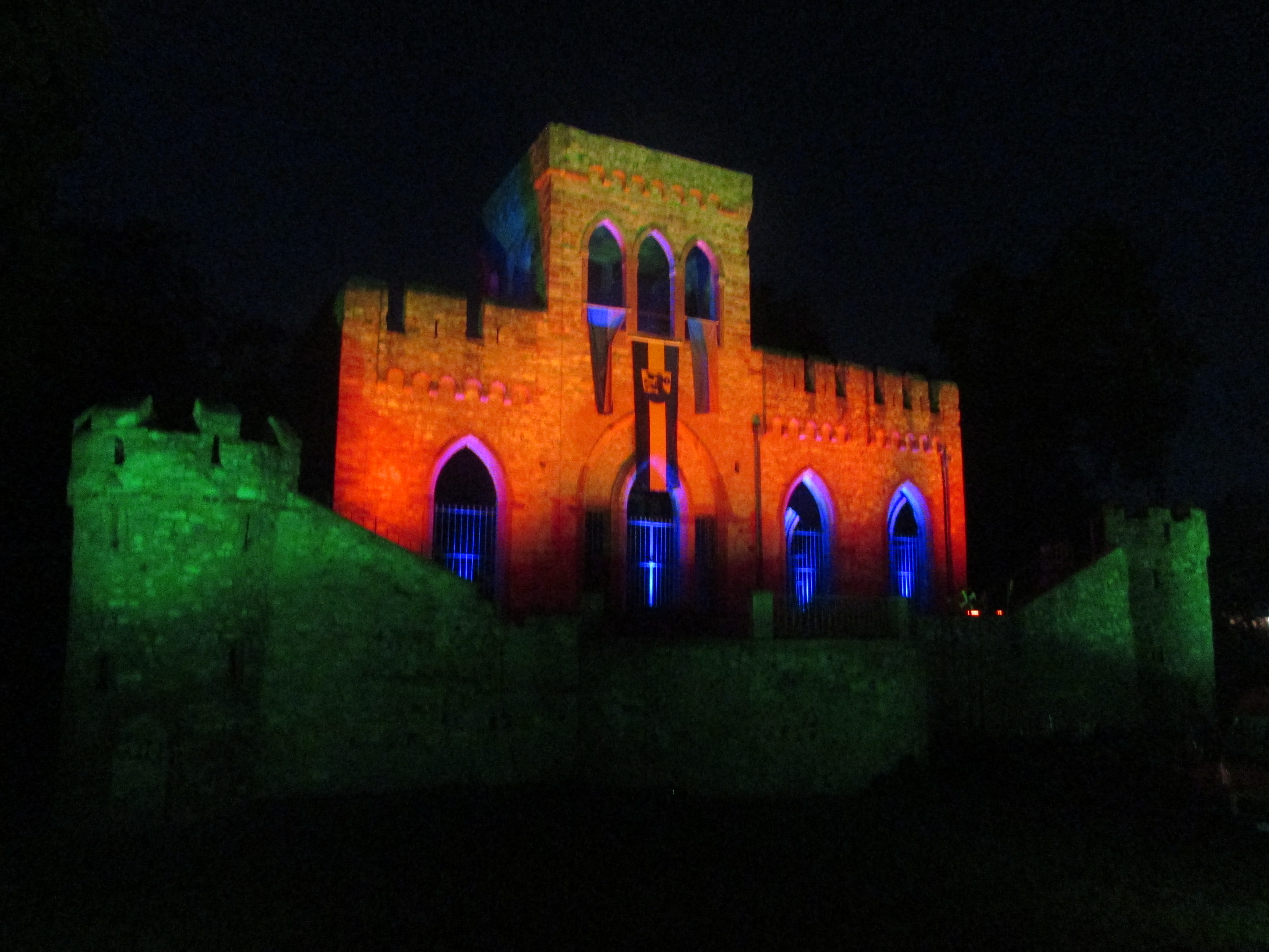 Mosburg bei Nacht